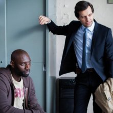 Omar Sy con Laurent Lafitte nella commedia De l'autre côté du périph