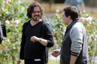 The World's End: il regista Edgar Wright sul set