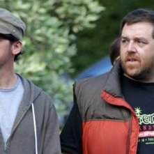 The World's End: Simon Pegg e Nick Frost sul set