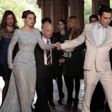 Gossip Girl: Leighton Meester e Ed Westwick in una scena dell'episodio finale New York, I Love You XOXO