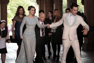 Gossip Girl: Leighton Meester and Ed Westwick in a scene from the final episode New York, I Love You XOXO