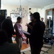 Roberta Carluccio durante le riprese dello Spot Acqua Santanna 2012/2013