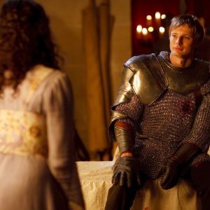 Merlin: Bradley James druante un momento dell'episodio La maledizione di Cornelius Sigan, della seconda stagione