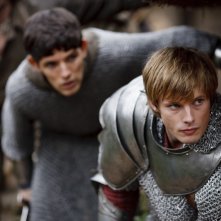 Merlin Bradley James E Colin Morgna In Una Scena Dell Episodio Momento Della Verita Della Prima Stag 262186