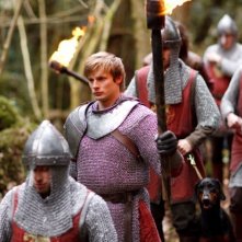Merlin: Bradley James in un momento dell'episodio L'incubo ha inizio, della seconda stagione