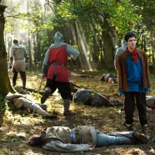 Merlin: Colin Morgan in un momento dell'episodio La rianimazione della strega, della seconda stagione