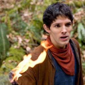 Merlin: Colin Morgan in una scena dell'episodio L'incubo ha inizio, della seconda stagione