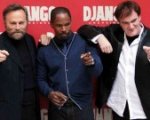 Quentin Tarantino a Roma con il cast di Django Unchained