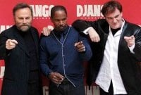 Quentin Tarantino a Roma con il cast di Django Unchained