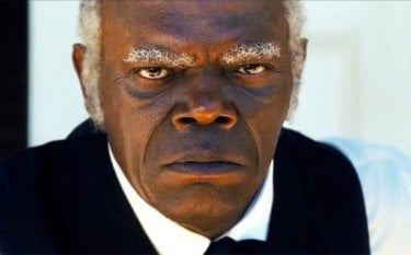 Un primo piano di Samuel L. Jackson in Django Unchained