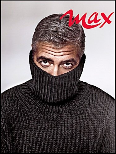 George Clooney coverman su Max (gennaio 2013)