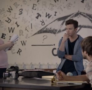 Chris Colfer e Rebel Wilson in Struck by Lightning