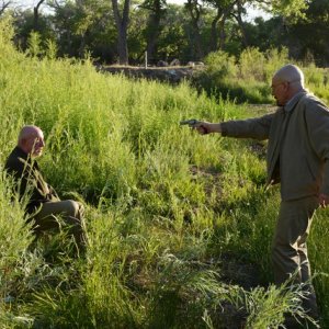 Breaking Bad: Jonathan Banks e Bryan Cranston nell'episodio Say My Name