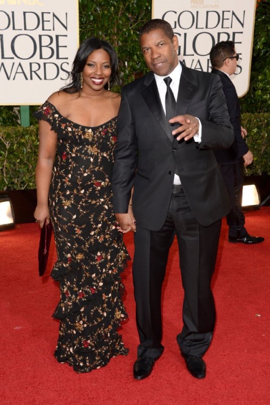 Denzel Washington E Pauletta Washington Sul Red Carpet Dei Golden Globes 2013 262962