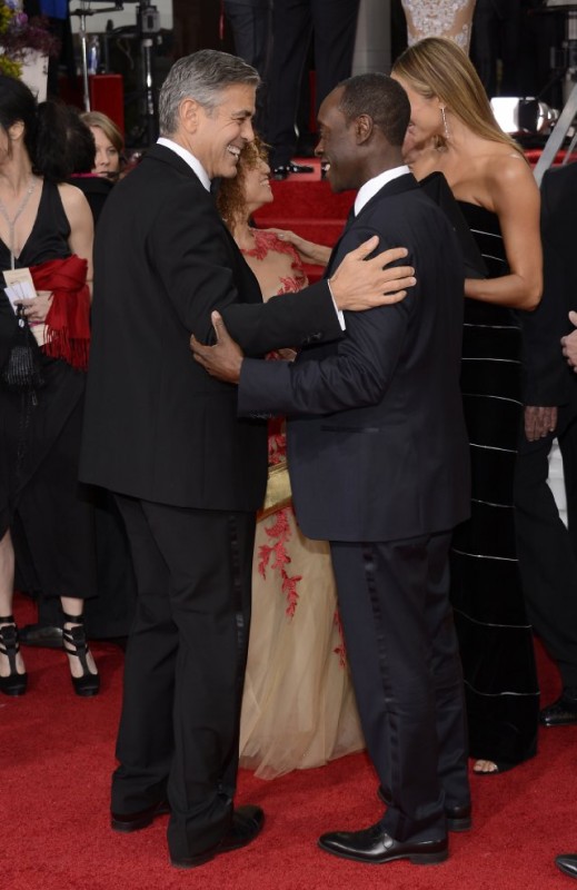 George Clooney E Don Cheadle Sul Red Carper Dei Golden Globes 2013 262944