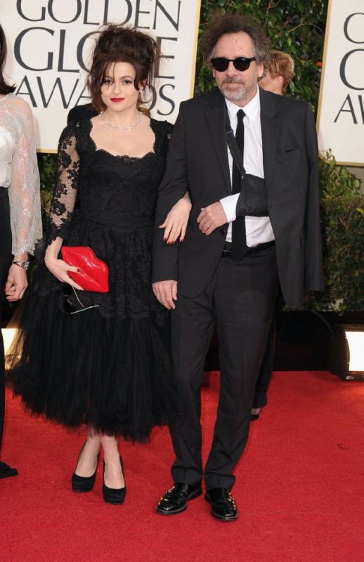 Helena Bonham Carter E Tim Burton Svilano Sul Red Carpet Dei Golden Globes 2013 262961
