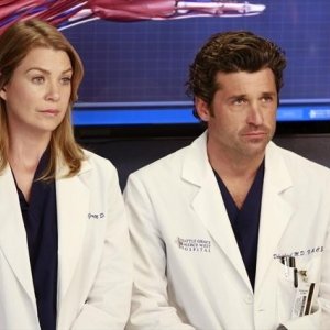 Grey's Anatomy: Ellen Pompeo e Patrick Dempsey nell'episodio Run, Baby, Run, della nona stagione
