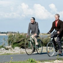 Fabrice Luchini e Lambert su due ruote nel film Alceste à bicyclette