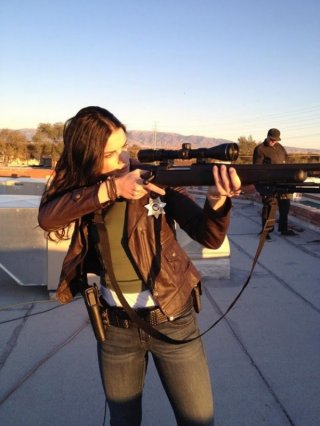 Jaimie Alexander in una scena di The Last Stand