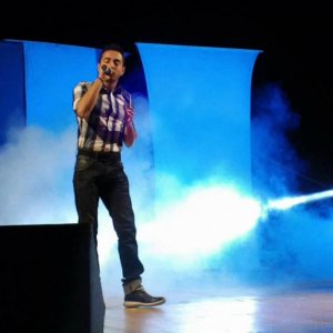 Emanuele Manes sul palco