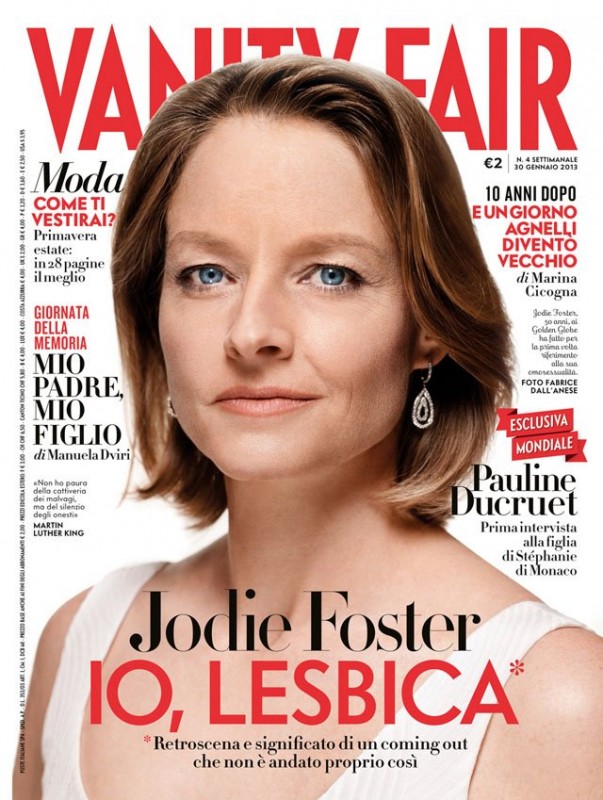 Io Lesbica Jodie Foster Sulla Cover Di Vanity Fair Italia Gennaio 2013 263729