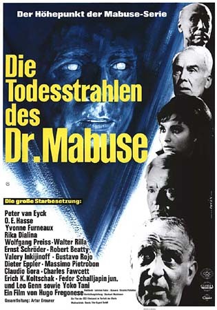I raggi mortali del Dr. Mabuse: la locandina del film