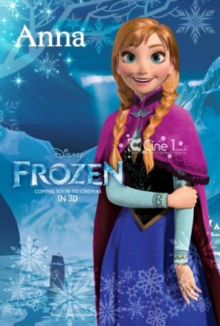Frozen: character poster dedicato al personaggio di Anna