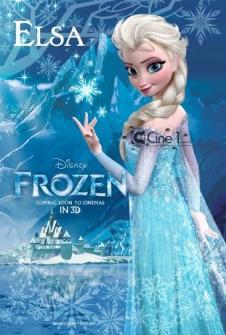 Frozen: character poster dedicato al personaggio di Elsa