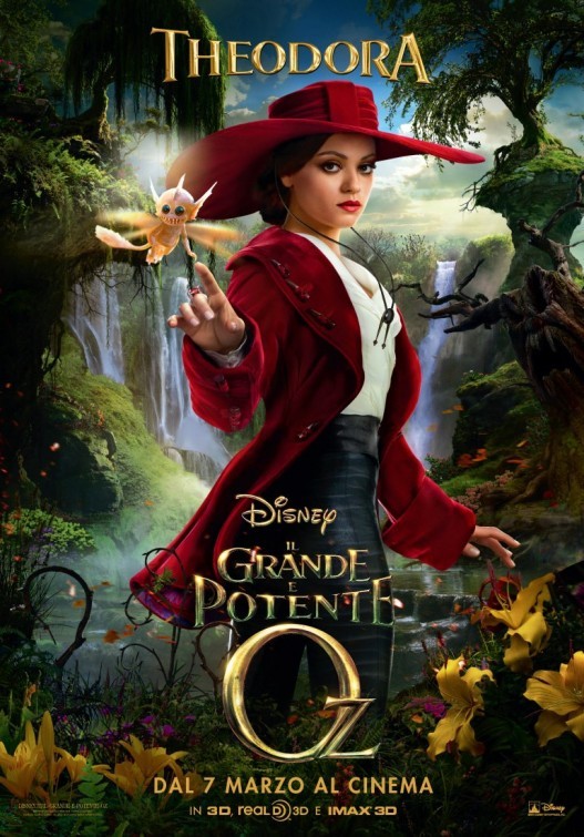 Il Grande E Potente Oz Character Poster Italiano Per Mila Kunis 264668