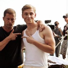 Matthias Schweighöfer e Til Schweiger sul set di Kokowääh 2