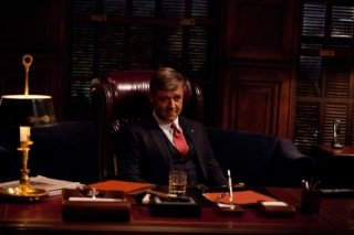 Russell Crowe in una scena di Broken City nei panni del sindaco di New York