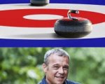 Curling e pinguini per Claudio Amendola