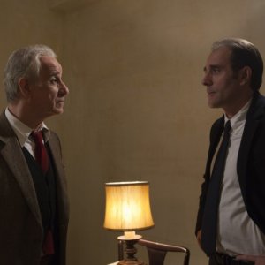 Viva la libertà: il protagonista Toni Servillo in una scena del film con Valerio Mastandrea