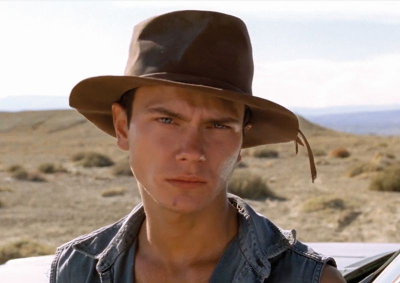 Primo piano di River Phoenix in Dark Blood