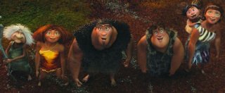 I Croods: una buffa scena del preistorico film d'animazione della Dreamworks