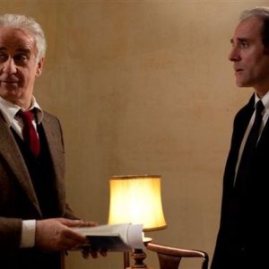 Viva la libertà: il protagonista Toni Servillo insieme a Valerio Mastandrea in una scena