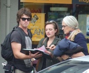 Jane Campion e Elisabeth Moss sul set di Top of the Lake