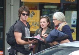 Jane Campion e Elisabeth Moss sul set di Top of the Lake