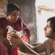 Midnight's Children: Shriya Saran insieme a Satya Bhabha in una scena