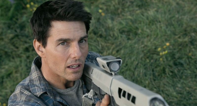 Primo piano di Tom Cruise in Oblivion