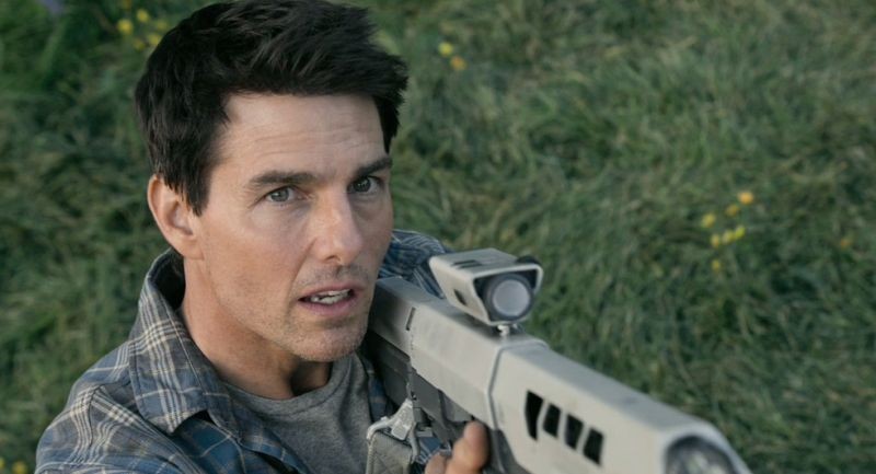 Oblivion: A close-up of Tom Cruise from the film