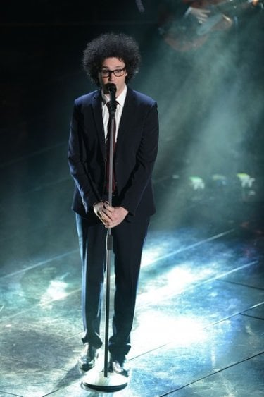 Sanremo 2013: Simone Cristicchi durante la seconda serata