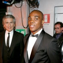 Sanremo 2013 - Toto Cutugno con Angelo Ogbonna dietro le quinte del Festival