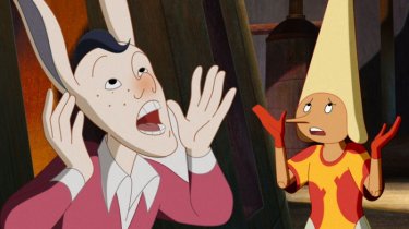 Pinocchio: orecchie grandi per Pinocchio in una scena del film
