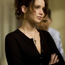Jennifer Lawrence è seria in una scena di The Silver Linings Playbook