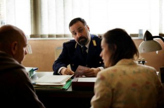 Tutti contro tutti: Massimiliano Bruno con Rolando Ravello e Kasia Smutniak in una scena del film