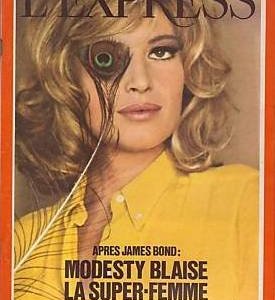 Copertina de L'Express dedicata a Monica Vitti in Modesty Blaise