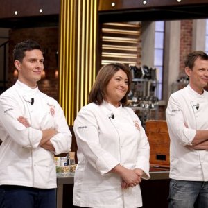 Masterchef 2: i tre finalisti Tiziana Stefanelli, Maurizio Rosazza ed Andrea Marconetti