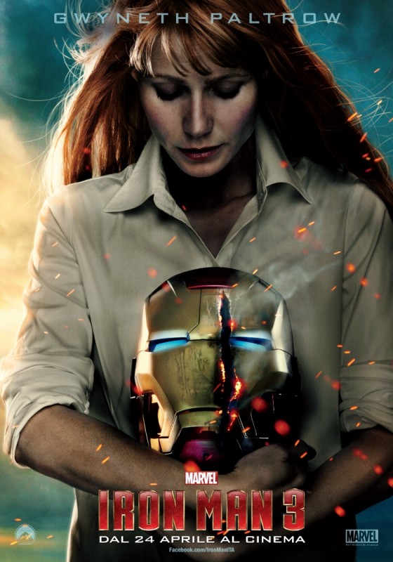 Iron Man 3 Character Poster Italiano Per Gwyneth Paltrow 266789
