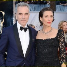 Oscar 2013: Daniel Day-Lewis con la moglia Rebecca Miller sul red carpet